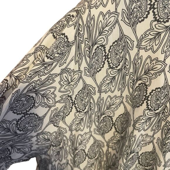 Umgee Navy Floral Boho Tunic Dress Top Size Large Women’s - Picture 6 of 7